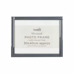 Dunelm Luxe Smoked Photo Frame 16" X 12" (30cm X 40cm) -VibeAura Shop 30767204 alt02