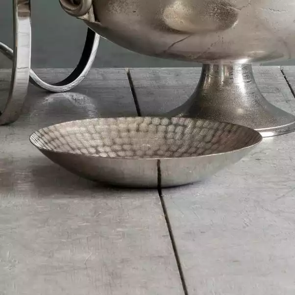 Cedar & Sage Marden Hammer Round Bowl Silver 1 Cedar & Sage Marden Hammer Round Bowl Silver