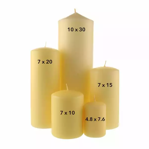 Dunelm Cream Pillar Candle 4.8cm X 7.6cm 2 Dunelm Cream Pillar Candle 4.8cm X 7.6cm - Image 2