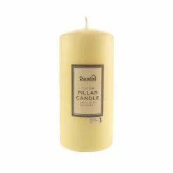 Dunelm Cream Pillar Candle 7.5cm X 15cm