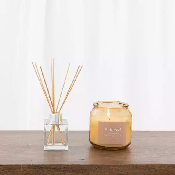 Dunelm Sandalwood Diffuser And Candle Set 1 Dunelm Sandalwood Diffuser And Candle Set
