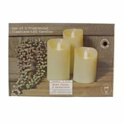 Churchgate Set Of 3 LED Candles -VibeAura Shop 30779642 alt03