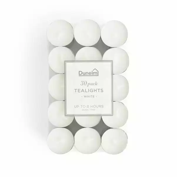 Pack Of 30 White Tealights 1 Pack Of 30 White Tealights