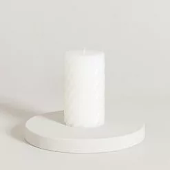 Dunelm Twisted Pillar Candle Small 12cm