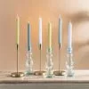 Dunelm Pack Of 6 Dinner Candles Blues And Greens