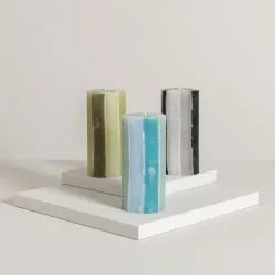 Dunelm Decorative Pillar Candle Blue 6 Dunelm Decorative Pillar Candle Blue -VibeAura Shop 30791656 alt02