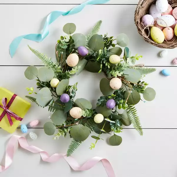 Dunelm Easter Egg Floral Wreath 1 Dunelm Easter Egg Floral Wreath