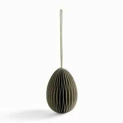 Dunelm Sage Paper Honeycomb Easter Egg Hanging Decoration -VibeAura Shop 30792614 alt02