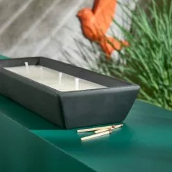 Dunelm Rectangular Crackle Wick Candle -VibeAura Shop 30794711 alt02