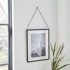 Dunelm Black Hanging Chain Photo Frame 16x12