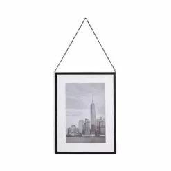 Dunelm Black Hanging Chain Photo Frame 16x12 -VibeAura Shop 30795076 alt02