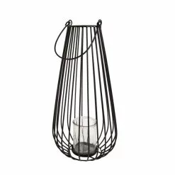 Dunelm Black Wire Lantern 40cm -VibeAura Shop 30795218 alt03