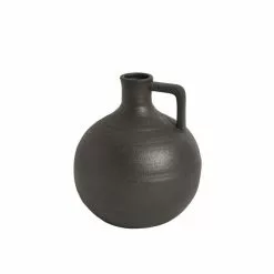 Dunelm Round Ceramic Vase With Handle 14cm -VibeAura Shop 30796397 alt03
