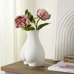 Dunelm Body Vase Cream 22cm