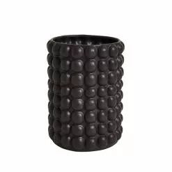Dunelm Black 20cm Bubble Vase -VibeAura Shop 30796620 alt02