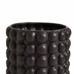 Dunelm Black 20cm Bubble Vase -VibeAura Shop 30796620 alt03