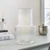 Dunelm Glass Vase Bubble 25cm Clear