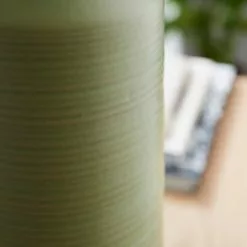 Dunelm Ceramic Vase 38cm Olive -VibeAura Shop 30796784 alt02