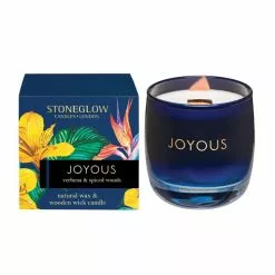 Stoneglow Verbena & Spiced Woods Joyous Scented Candle