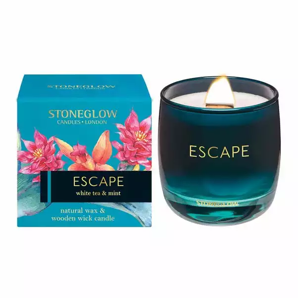 Stoneglow White Tea & Mint Escape Scented Candle 1 Stoneglow White Tea & Mint Escape Scented Candle