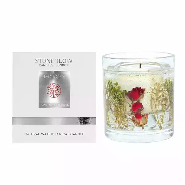 Stoneglow Red Rose Scented Wax Candle 1 Stoneglow Red Rose Scented Wax Candle