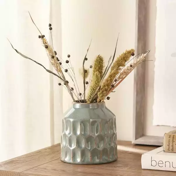 Dunelm Concave Seagrass 12cm Vase 1 Dunelm Concave Seagrass 12cm Vase