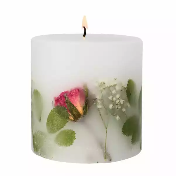 Stoneglow Red Rose Scented Pillar Candle 2 Stoneglow Red Rose Scented Pillar Candle - Image 2