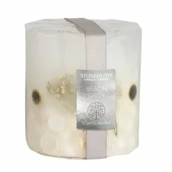 Stoneglow Beach Daisy Scented Pillar Candle