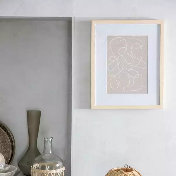 Cedar & Sage Abstract Line Drawing Framed Art 1 Cedar & Sage Abstract Line Drawing Framed Art