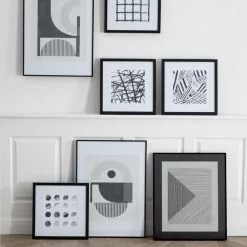 Cedar & Sage Set Of 4 Graphic Abstract Art