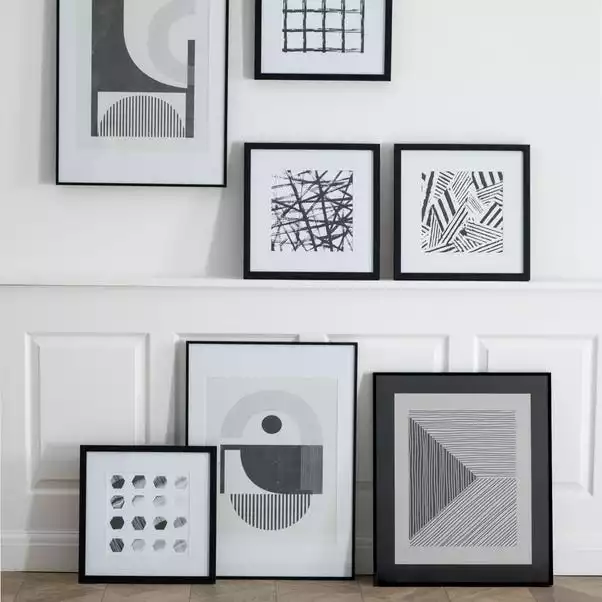 Cedar & Sage Set Of 4 Graphic Abstract Art 1 Cedar & Sage Set Of 4 Graphic Abstract Art