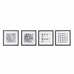 Cedar & Sage Set Of 4 Graphic Abstract Art 5 Cedar & Sage Set Of 4 Graphic Abstract Art -VibeAura Shop 30797808 alt03