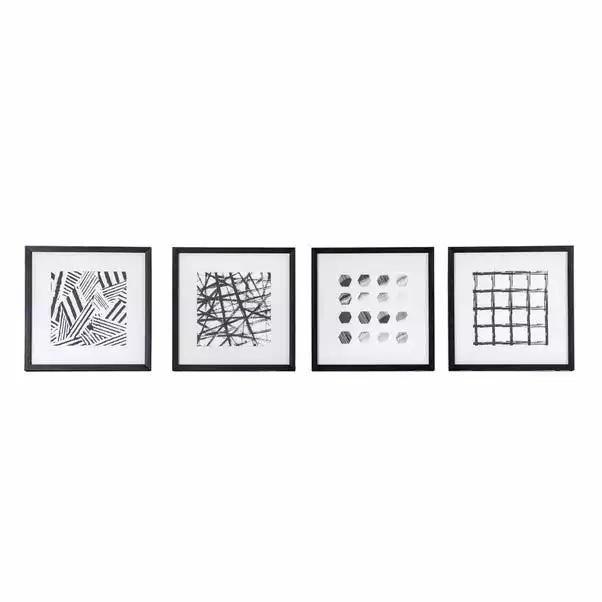 Cedar & Sage Set Of 4 Graphic Abstract Art 3 Cedar & Sage Set Of 4 Graphic Abstract Art - Image 3