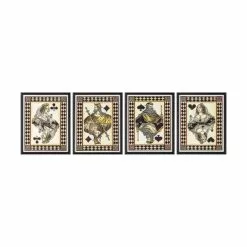 Cedar & Sage Set Of 4 Full House Framed Art -VibeAura Shop 30797815 alt02