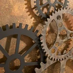 Dunelm Indoor Outdoor Listera Cogs Wall Art 100cm -VibeAura Shop 30798210 alt02