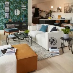 Dunelm Black Metal Globe -VibeAura Shop 30798245 alt07