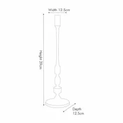 Pacific Lifestyle Shiny Nickle Candlestick -VibeAura Shop 30803441 alt04