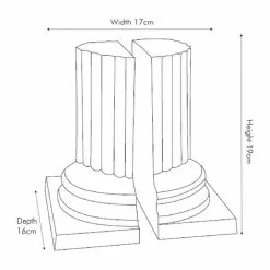 Pacific Lifestyle Matt Antique Brass Bookends -VibeAura Shop 30803444 alt04