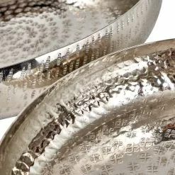 Pacific Lifestyle Set Of 2 Silver Hammered Metal Bowls 8 Pacific Lifestyle Set Of 2 Silver Hammered Metal Bowls -VibeAura Shop 30803445 alt03