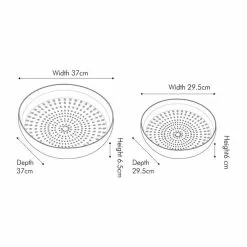 Pacific Lifestyle Set Of 2 Silver Hammered Metal Bowls 9 Pacific Lifestyle Set Of 2 Silver Hammered Metal Bowls -VibeAura Shop 30803445 alt04