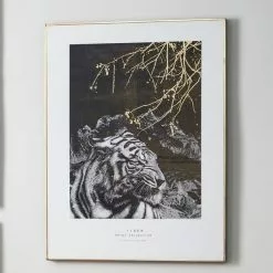Pacific Lifestyle Mono Tiger Canvas Print