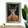 Dunelm Gentleman Stag Framed Print