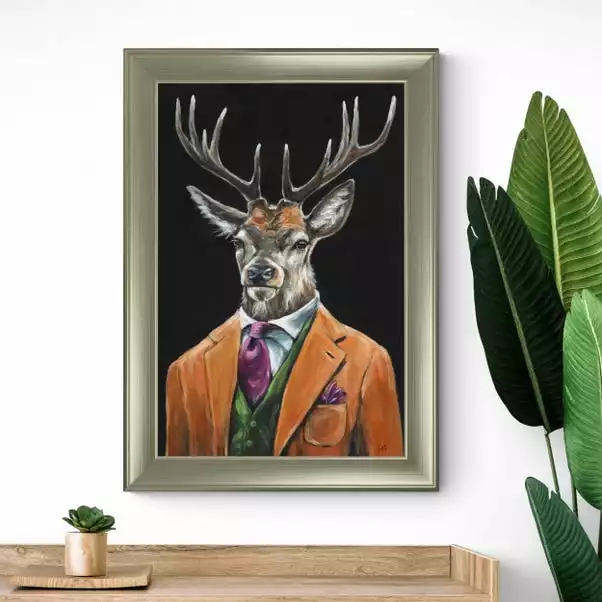 Dunelm Gentleman Stag Framed Print 1 Dunelm Gentleman Stag Framed Print