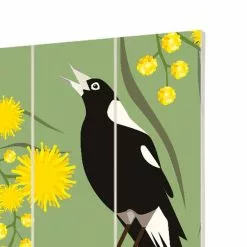 The Art Group Magpies Wooden Wall Art -VibeAura Shop 30808896 alt02