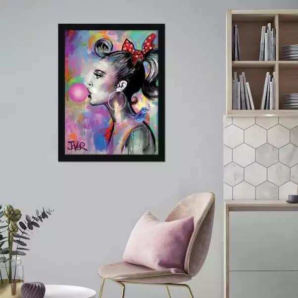 The Art Group Bubble Girl I Framed Print 1 The Art Group Bubble Girl I Framed Print