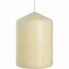 Bispol Ivory Pillar Candle 6.8cm X 10cm