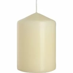 Bispol Ivory Pillar Candle 6.8cm X 10cm