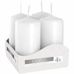 Bispol Set Of 4 White Votive Candles