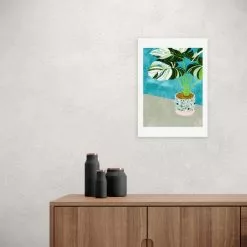 East End Prints Variegated Monstera Print