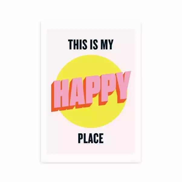 East End Prints Happy Place Print 2 East End Prints Happy Place Print - Image 2
